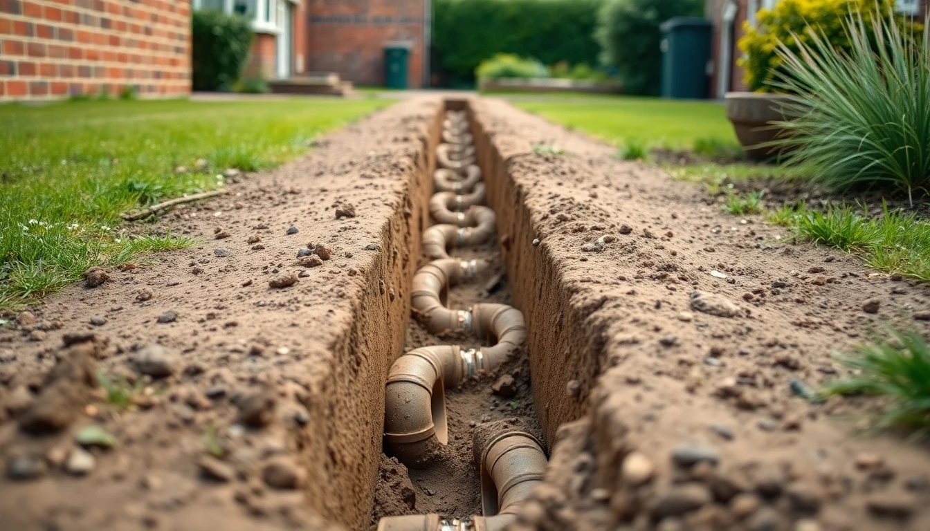 Drain Excavation in Burton upon Trent, Staffordshire